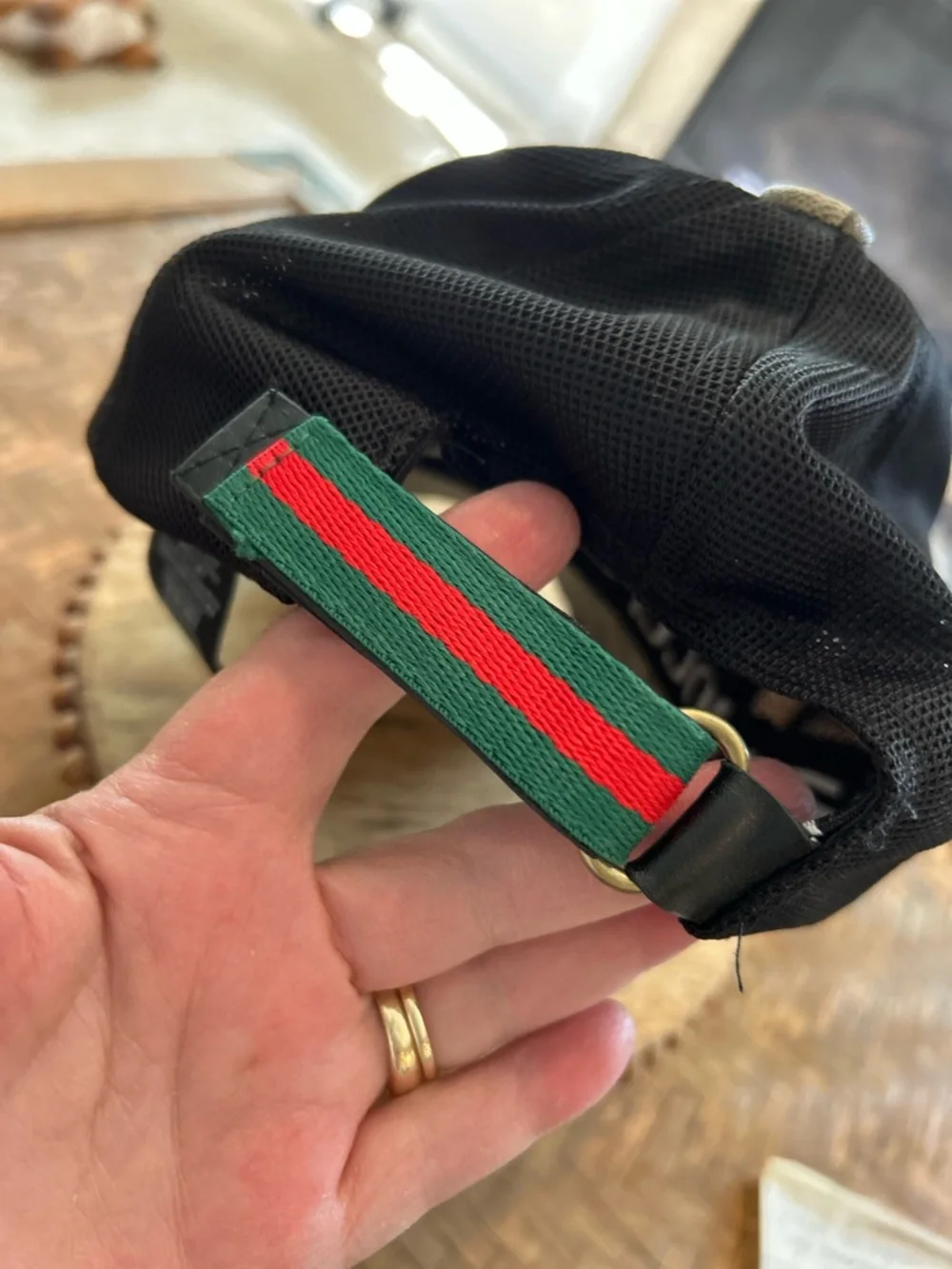 Gucci Beige GG Monogram Tiger Patch Trucker Cap - Picture 7 of 14